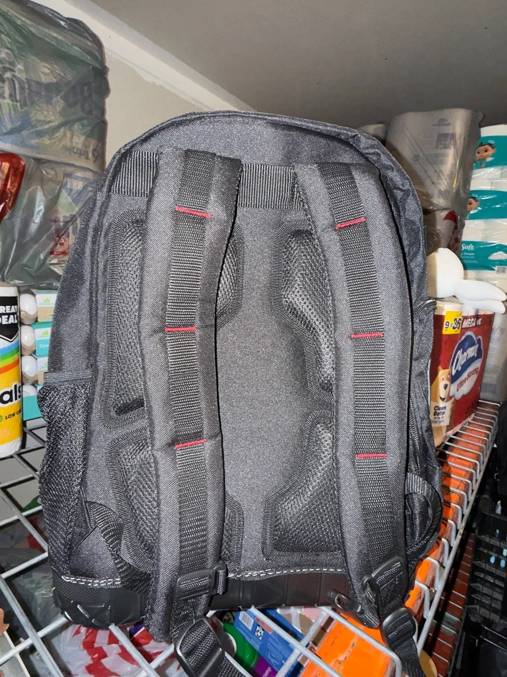 Husky Black and Red Men's Work Backpack